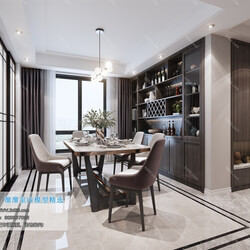 3D66 2019 Dining Room & Kitchen Modern style A007 