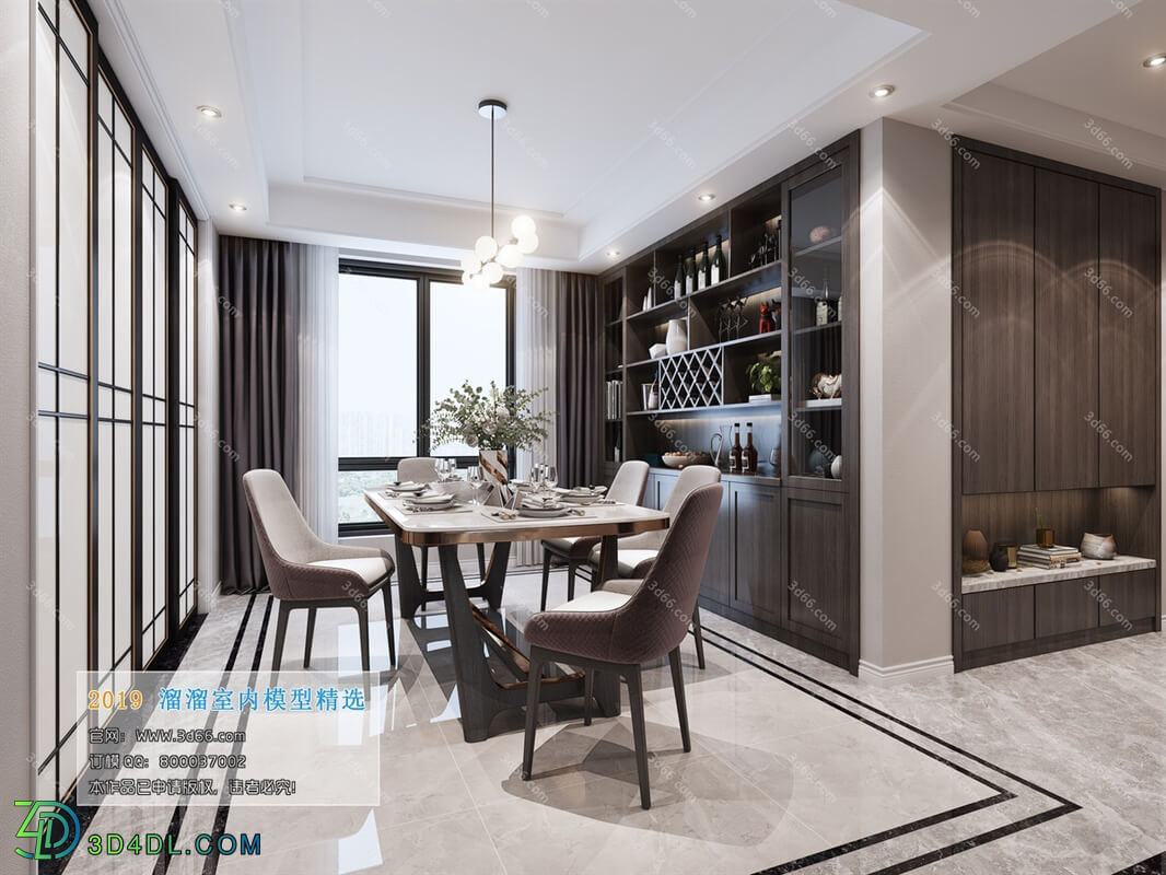 3D66 2019 Dining Room & Kitchen Modern style A007