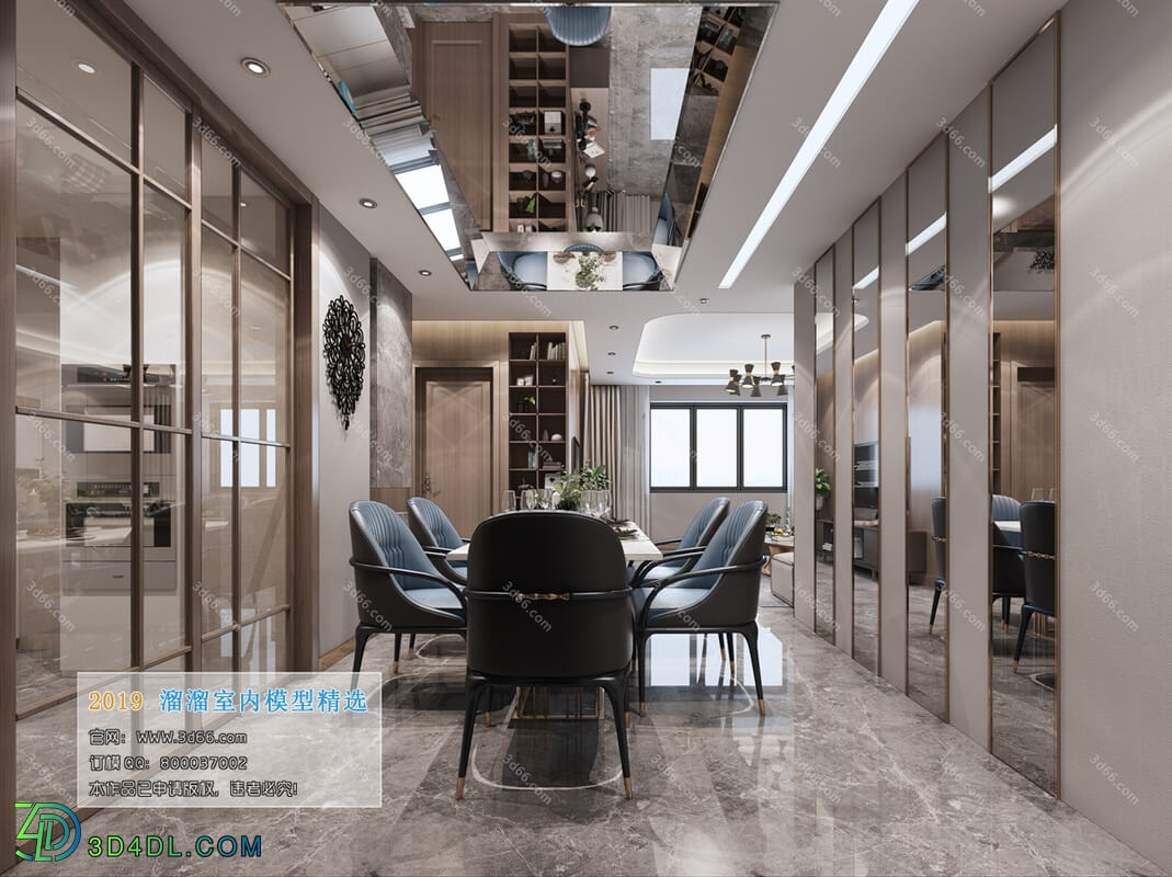 3D66 2019 Dining Room & Kitchen Modern style A008