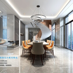 3D66 2019 Dining Room & Kitchen Modern style A009 