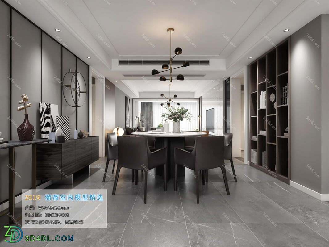 3D66 2019 Dining Room & Kitchen Modern style A011