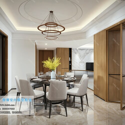 3D66 2019 Dining Room & Kitchen Modern style A012 