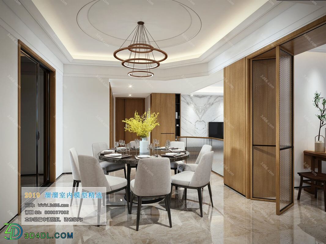 3D66 2019 Dining Room & Kitchen Modern style A012