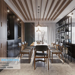 3D66 2019 Dining Room & Kitchen Modern style A018 