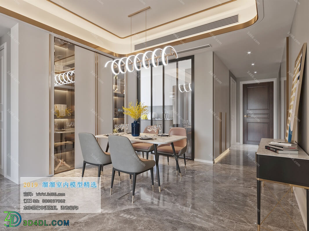 3D66 2019 Dining Room & Kitchen Modern style A022