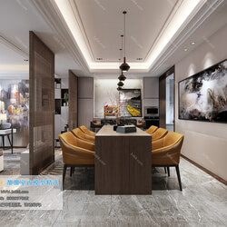 3D66 2019 Dining Room & Kitchen Modern style A024 