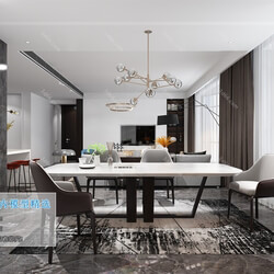 3D66 2019 Dining Room & Kitchen Modern style A025 