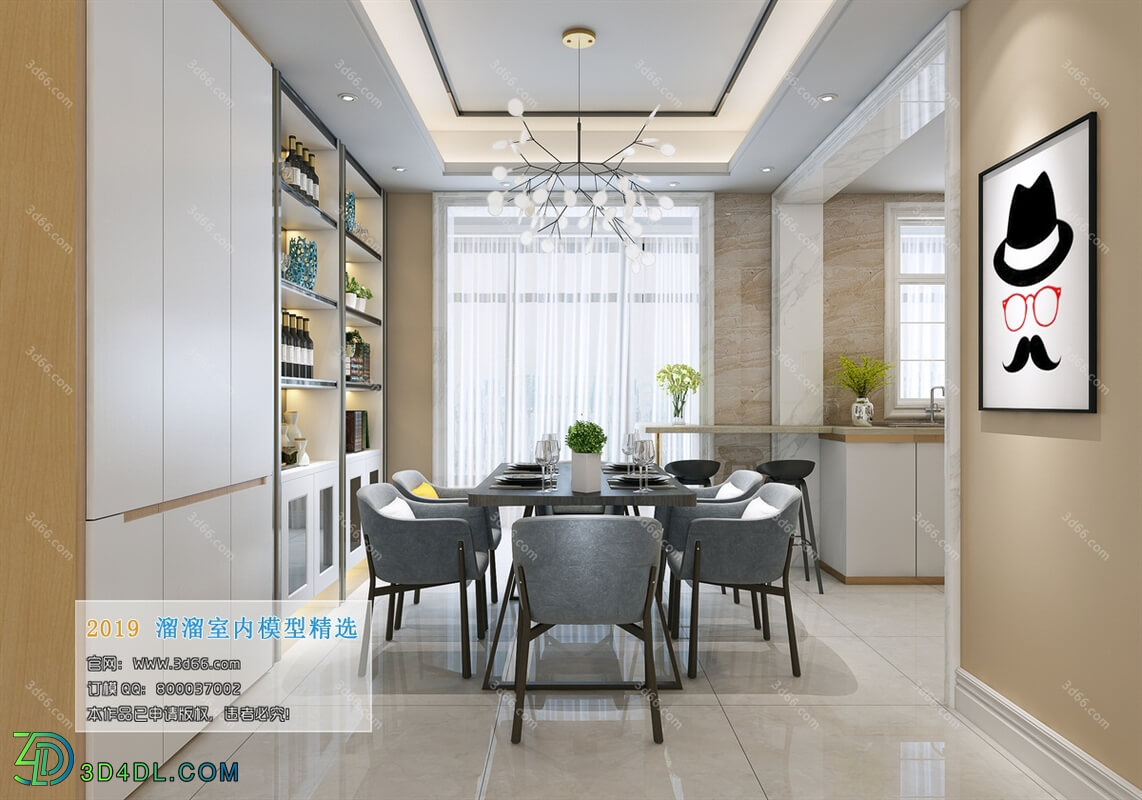 3D66 2019 Dining Room & Kitchen Modern style A029