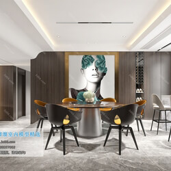 3D66 2019 Dining Room & Kitchen Modern style A031 