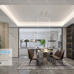 3D66 2019 Dining Room & Kitchen Modern style A039 