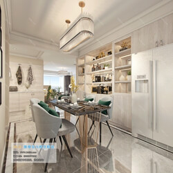 3D66 2019 Dining Room & Kitchen Modern style A040 