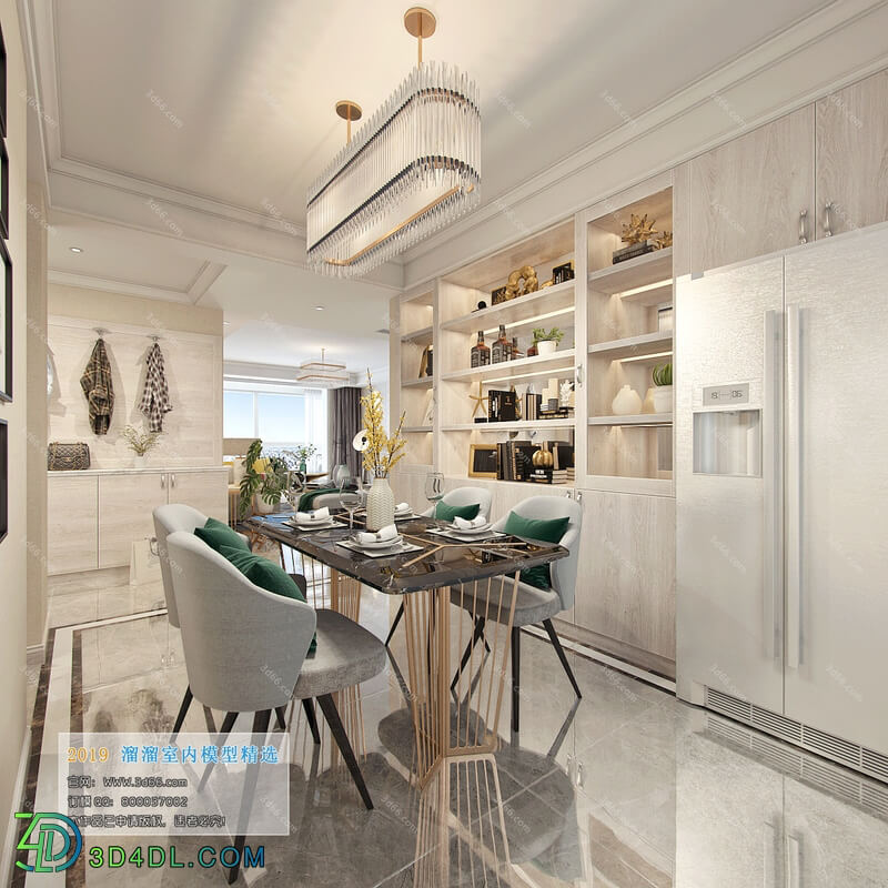 3D66 2019 Dining Room & Kitchen Modern style A040