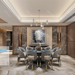 3D66 2019 Dining Room & Kitchen Modern style A042 
