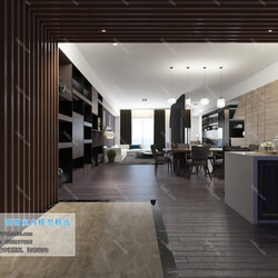 3D66 2019 Dining Room & Kitchen Modern style A049 