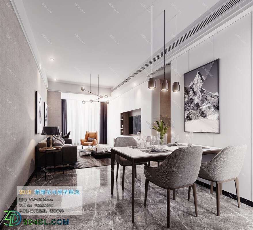 3D66 2019 Dining Room & Kitchen Modern style A053
