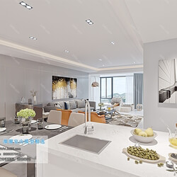 3D66 2019 Dining Room & Kitchen Modern style A055 