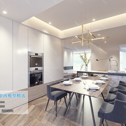 3D66 2019 Dining Room & Kitchen Modern style A058 