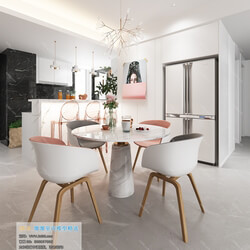 3D66 2019 Dining Room & Kitchen Modern style A065 
