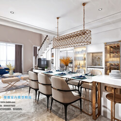 3D66 2019 Dining Room & Kitchen Postmodern style B003 
