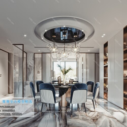 3D66 2019 Dining Room & Kitchen Postmodern style B007 