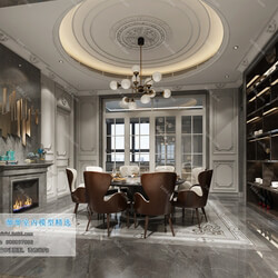 3D66 2019 Dining Room & Kitchen Postmodern style B010 