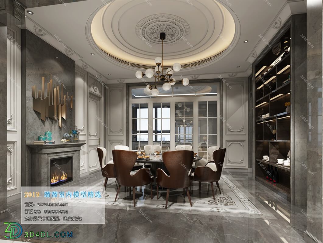 3D66 2019 Dining Room & Kitchen Postmodern style B010
