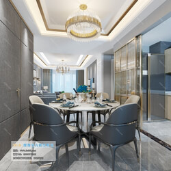 3D66 2019 Dining Room & Kitchen Postmodern style B011 