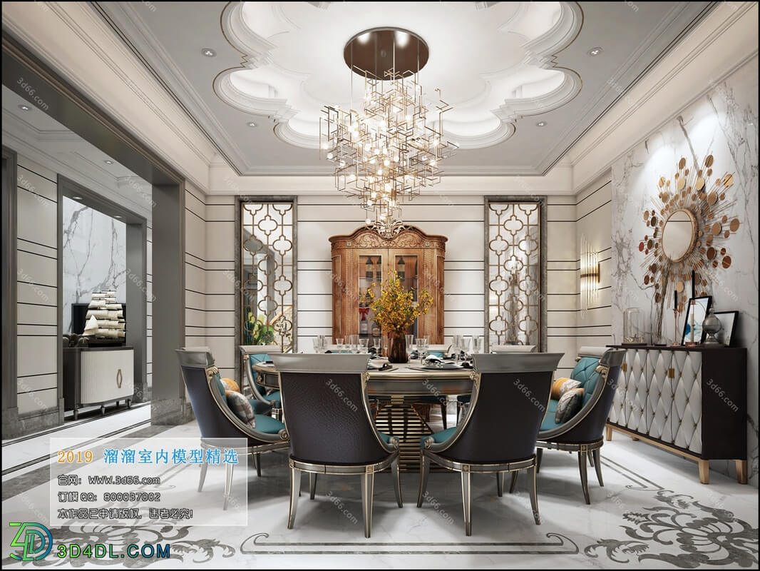 3D66 2019 Dining Room & Kitchen Postmodern style B014