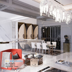 3D66 2019 Dining Room & Kitchen Postmodern style B016 