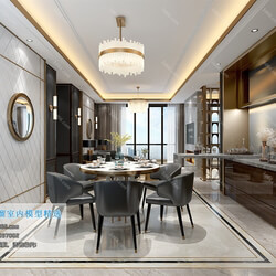 3D66 2019 Dining Room & Kitchen Postmodern style B017 