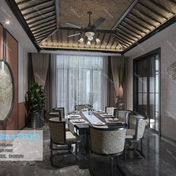 3D66 2019 Dining Room & Kitchen Southeast Asian style F001 