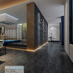 3D66 2019 Elevator Lobby & Aisle Chinese style C030 