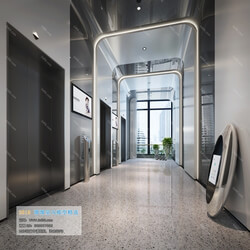 3D66 2019 Elevator Lobby & Aisle Modern style A002 