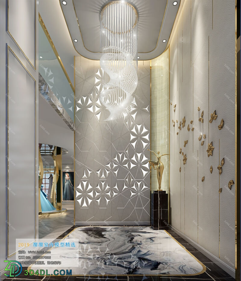 3D66 2019 Elevator Lobby & Aisle Modern style A003