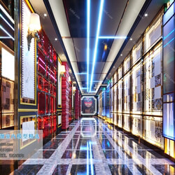 3D66 2019 Elevator Lobby & Aisle Postmodern style B002 