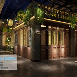 3D66 2019 Hotel & Teahouse & Cafe American style E001 