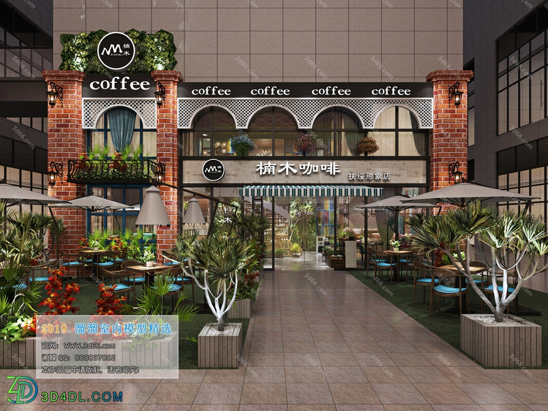 3D66 2019 Hotel & Teahouse & Cafe American style E005