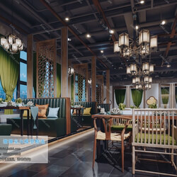 3D66 2019 Hotel & Teahouse & Cafe Chinese style C001 