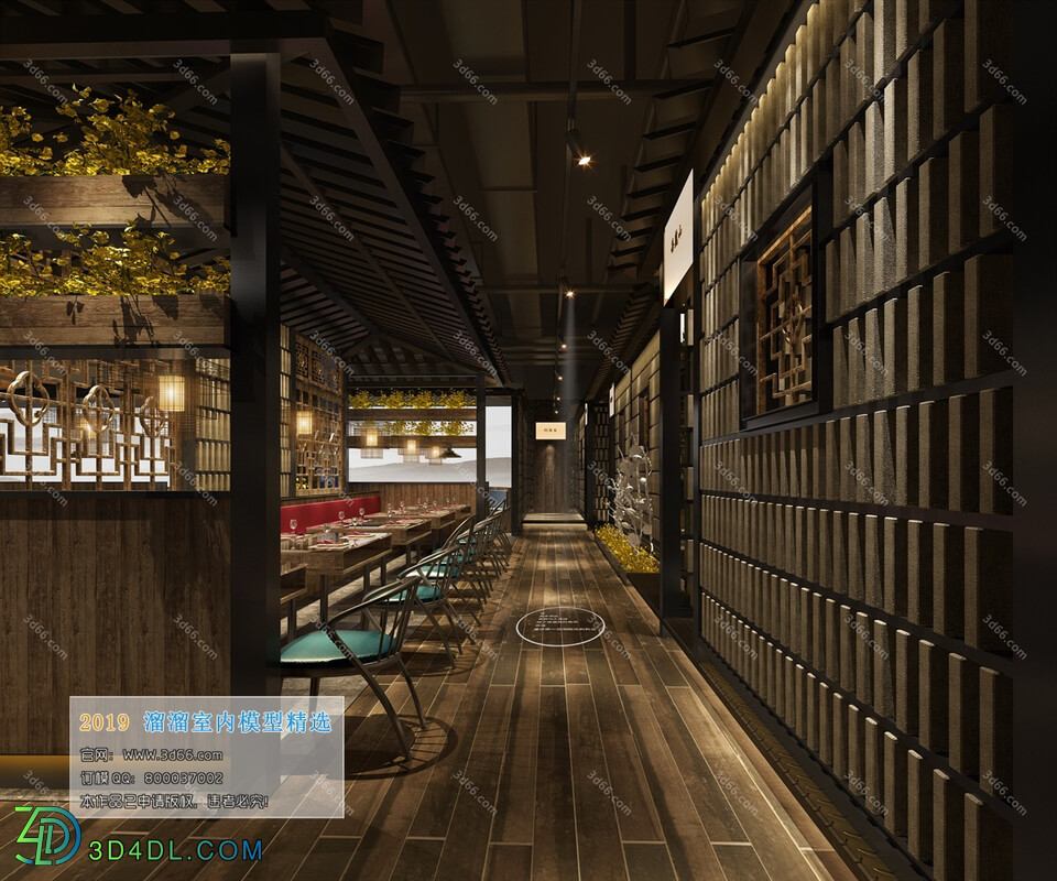 3D66 2019 Hotel & Teahouse & Cafe Chinese style C002