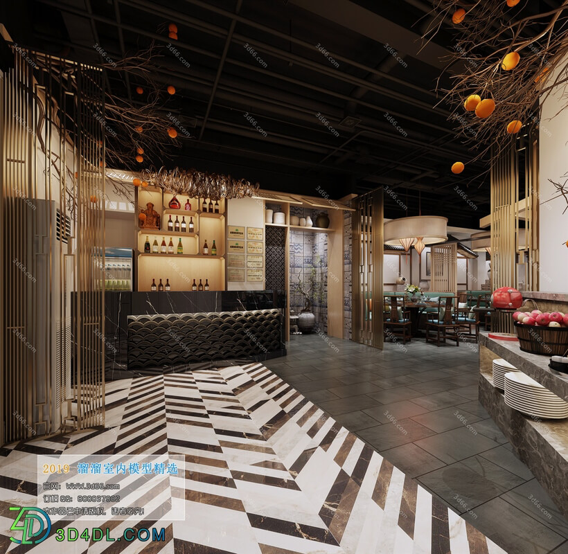 3D66 2019 Hotel & Teahouse & Cafe Chinese style C005