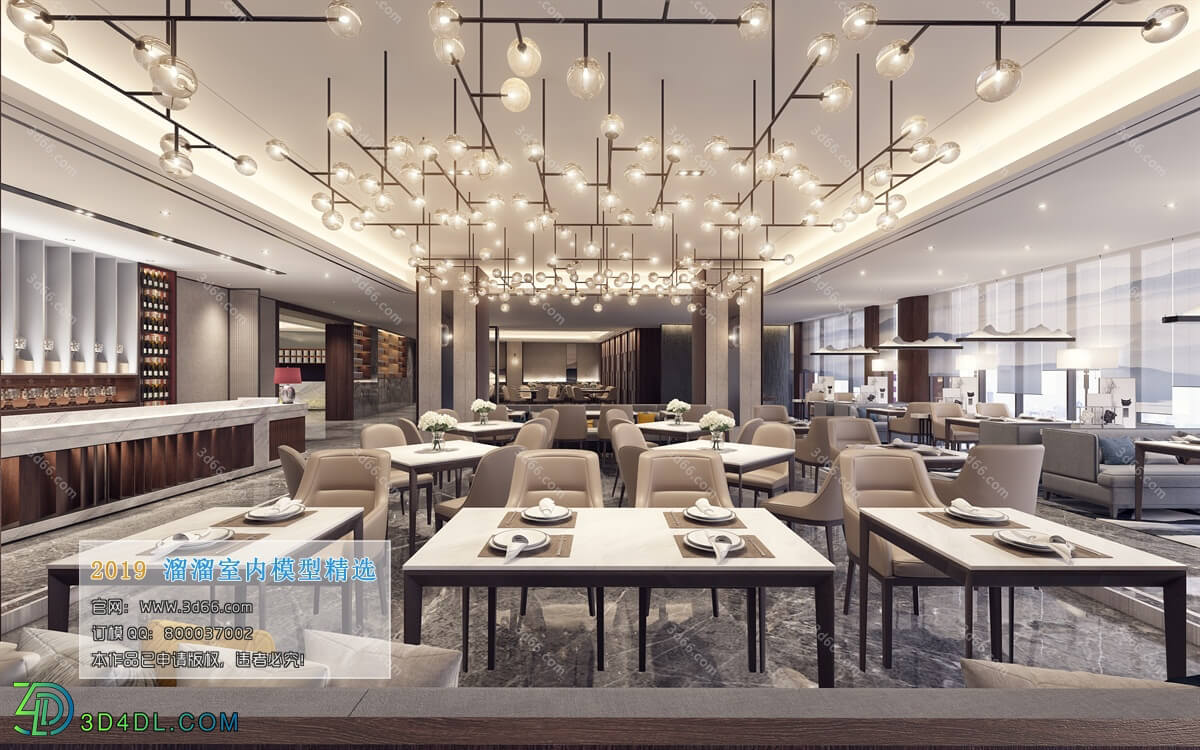 3D66 2019 Hotel & Teahouse & Cafe Chinese style C006