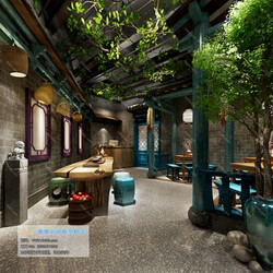 3D66 2019 Hotel & Teahouse & Cafe Chinese style C011 