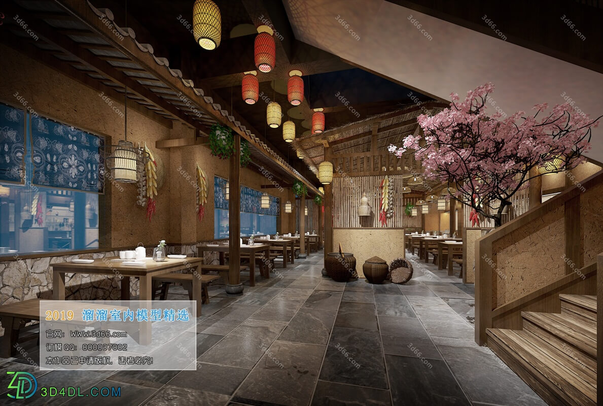 3D66 2019 Hotel & Teahouse & Cafe Chinese style C014