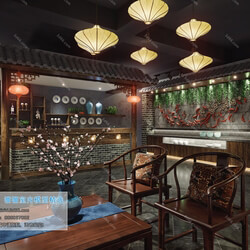 3D66 2019 Hotel & Teahouse & Cafe Chinese style C016 