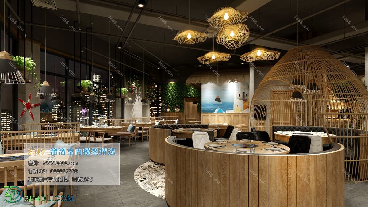 3D66 2019 Hotel & Teahouse & Cafe Chinese style C017
