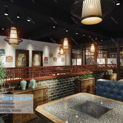 3D66 2019 Hotel & Teahouse & Cafe Chinese style C019 