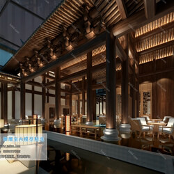 3D66 2019 Hotel & Teahouse & Cafe Chinese style C021 