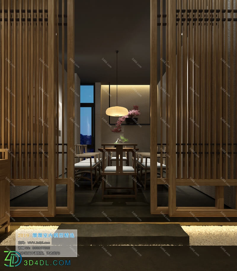 3D66 2019 Hotel & Teahouse & Cafe Chinese style C024
