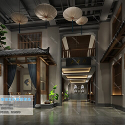 3D66 2019 Hotel & Teahouse & Cafe Chinese style C028 