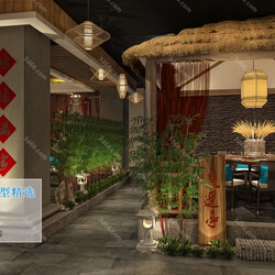 3D66 2019 Hotel & Teahouse & Cafe Chinese style C033 